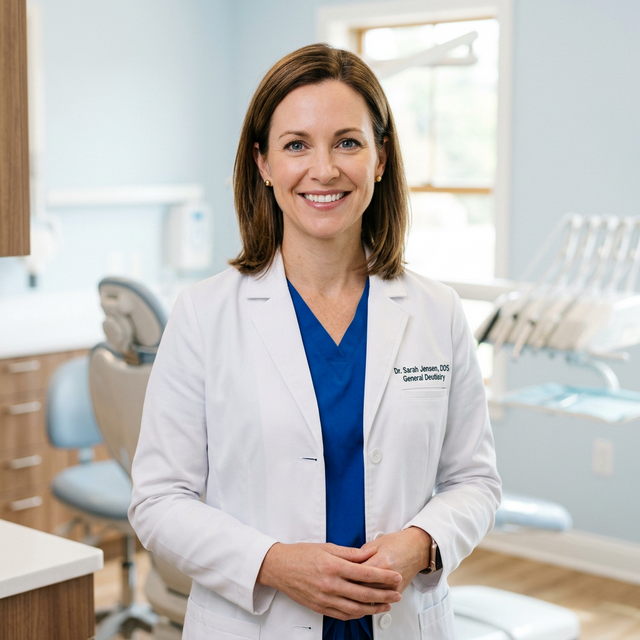 Dr. Sarah Jensen, Lead Dentist
